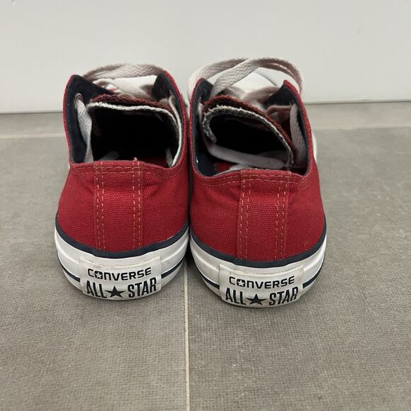 Converse Chuck Taylor All Star Mens 5/Womens 7 Red Low Top Casual Shoes - Picture 4 of 7